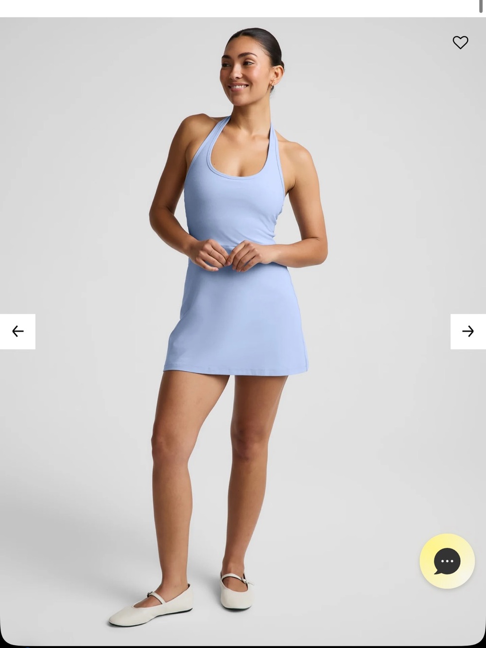 Beyond Yoga Space Dye Prep Halter Dress - Light Blue